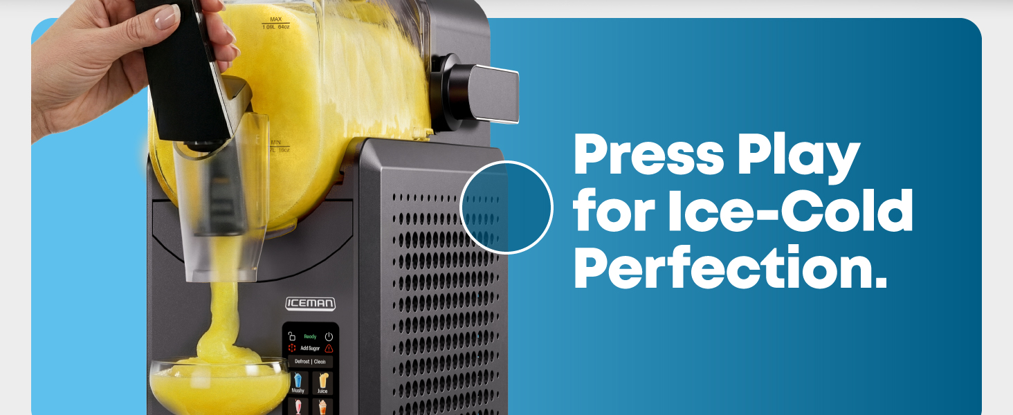 Amazon.com: Iceman by Chefman Slush-Ease MAX 90oz Slushie Machine